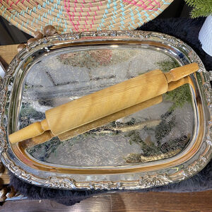 VTG Wooden Rolling Pin Baribo-Maid Canada Baribocraft Natural Maple, 1960s-70s